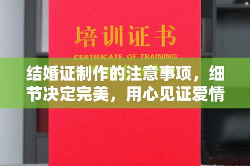 汉滨结婚证制作的注意事项，细节决定完美，用心见证爱情